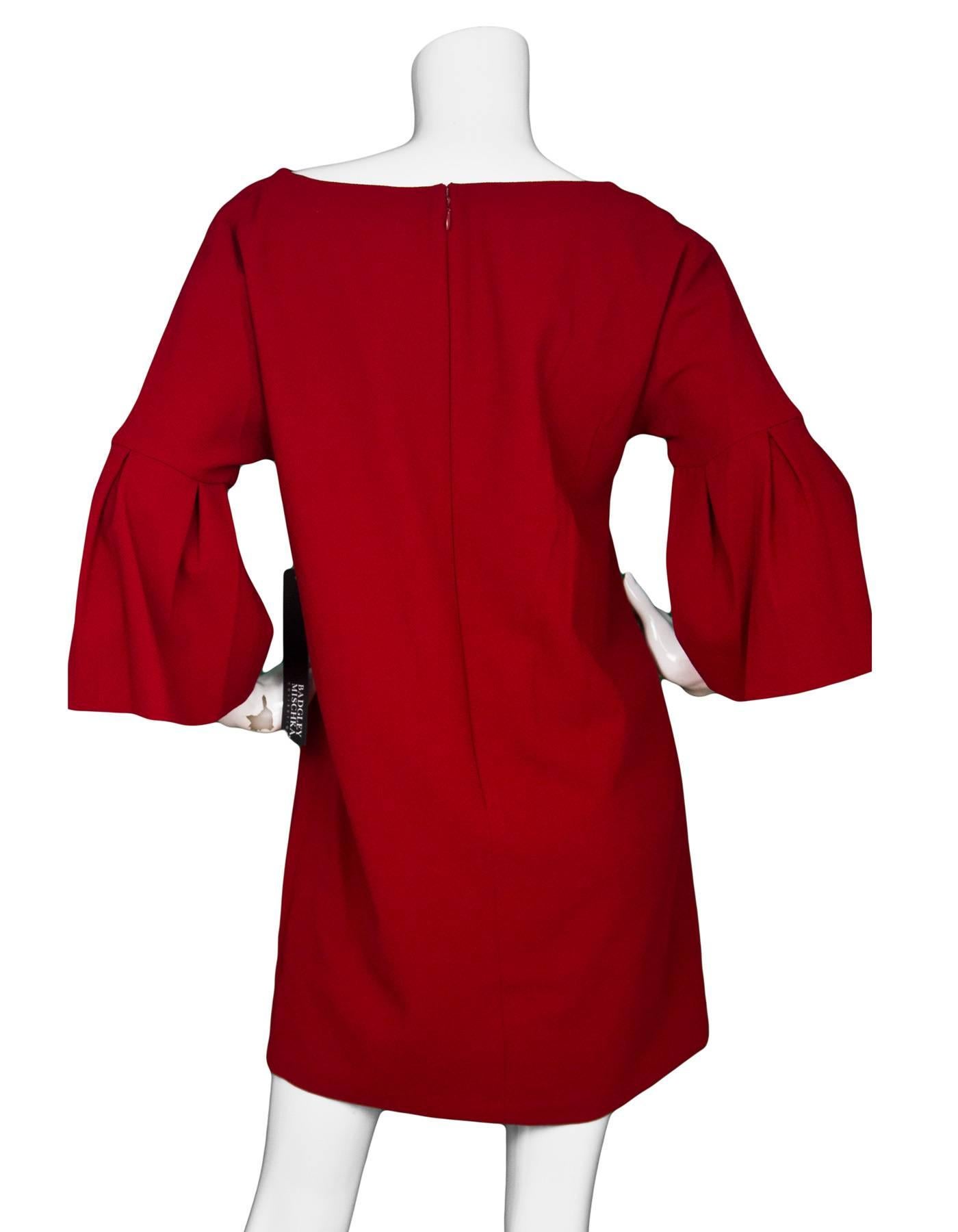 badgley mischka red dress