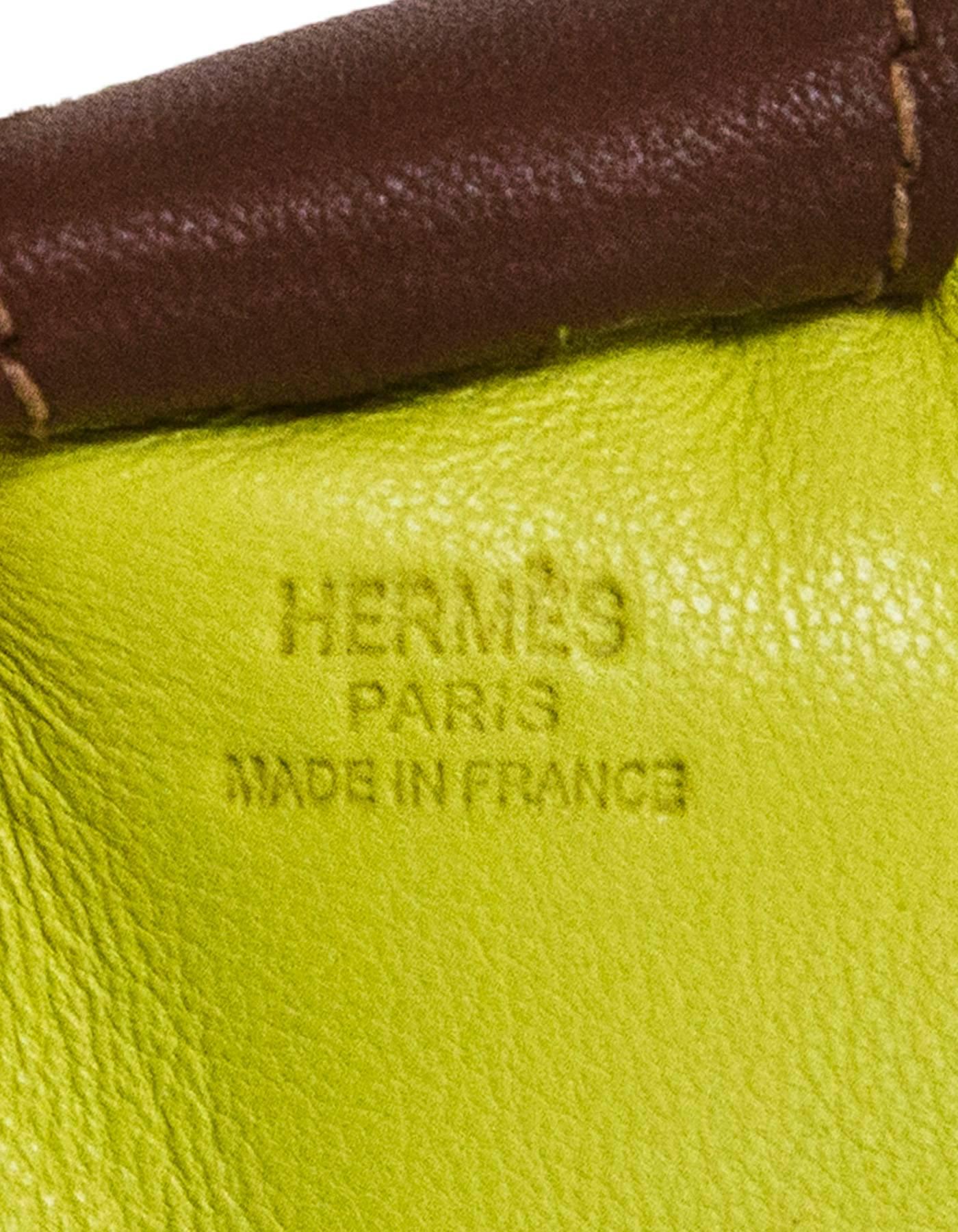 Hermes Lime Yellow, Menthe Green & Fauve Brown Rodeo Horse Charm  In Excellent Condition In New York, NY
