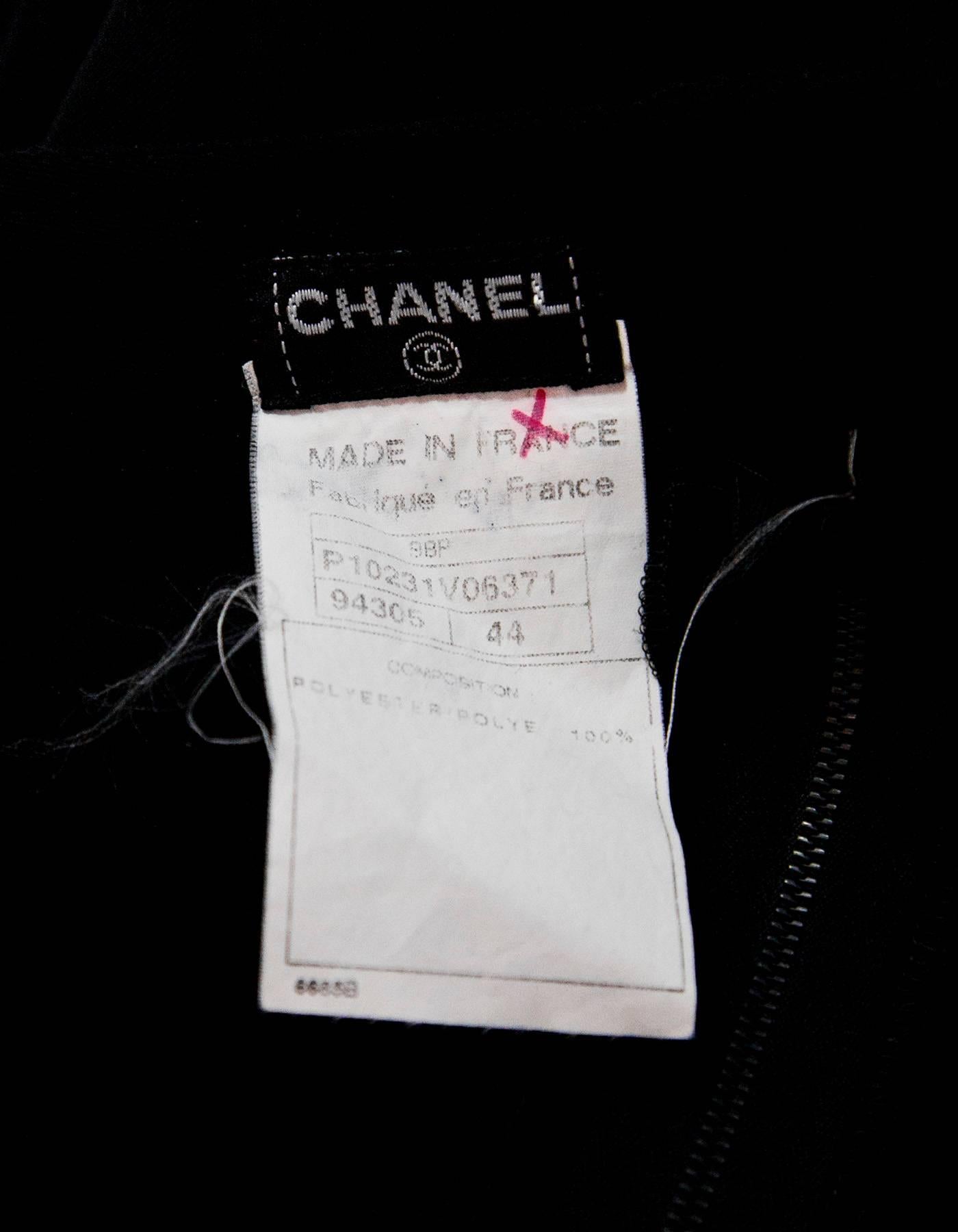Chanel Black Maxi Skirt Sz FR 44 1