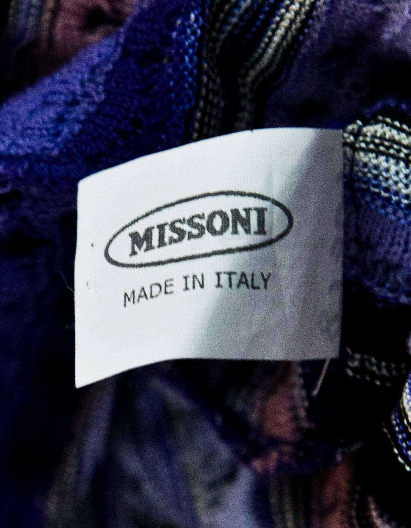 Missoni Purple Wrap Dress Sz IT46 1