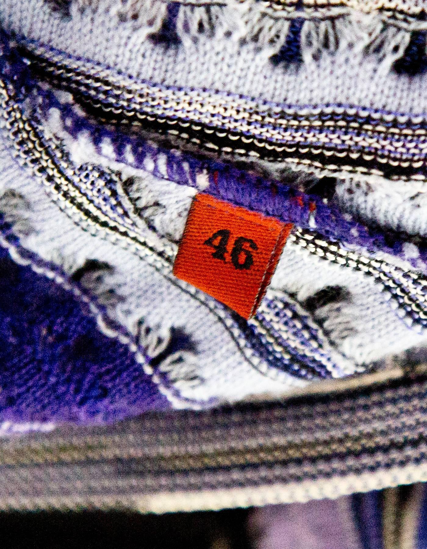 Women's Missoni Purple Wrap Dress Sz IT46