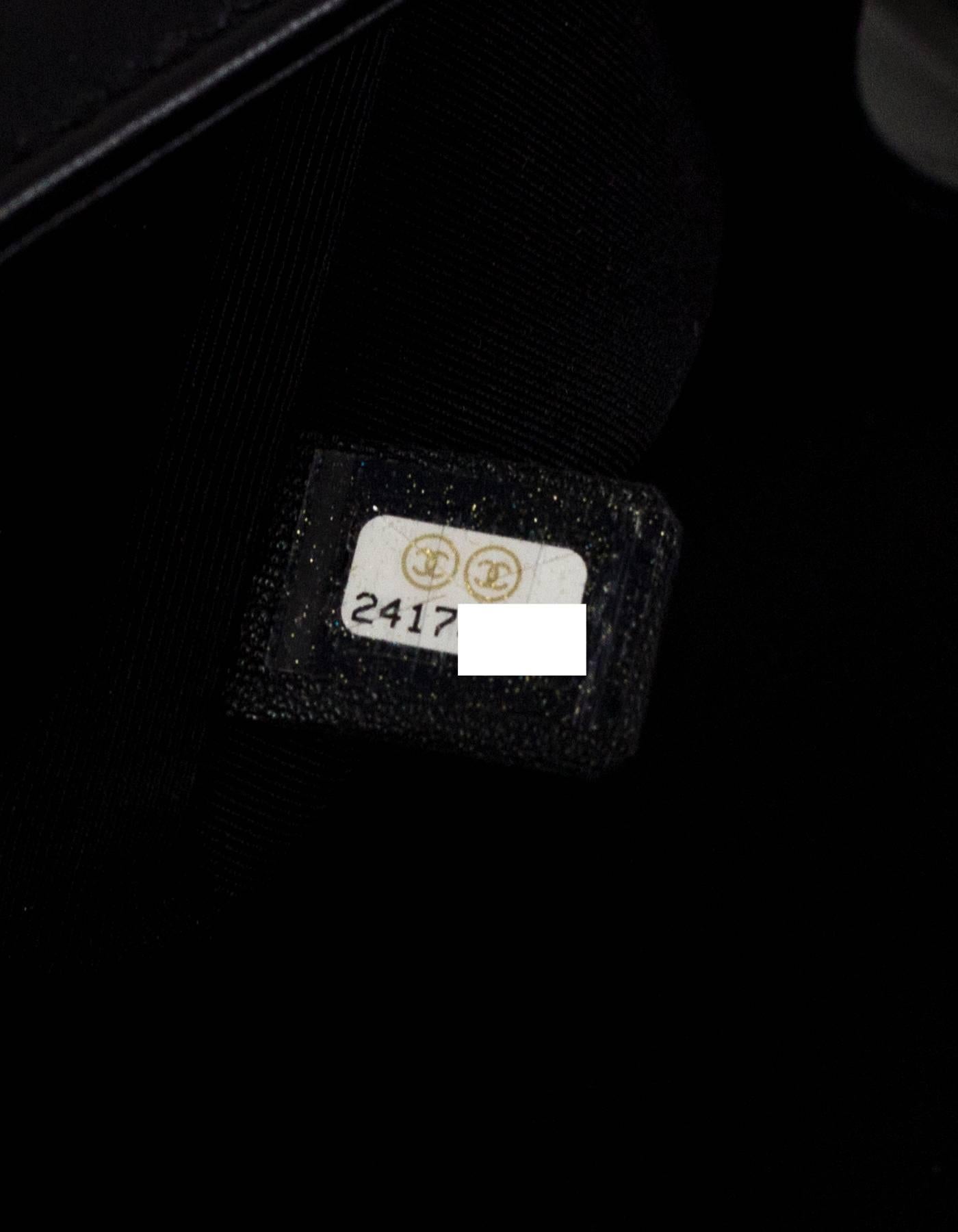 Chanel Black Quilted Lambskin New Medium Boy Bag with Receipt/Box/Tag/DB 2
