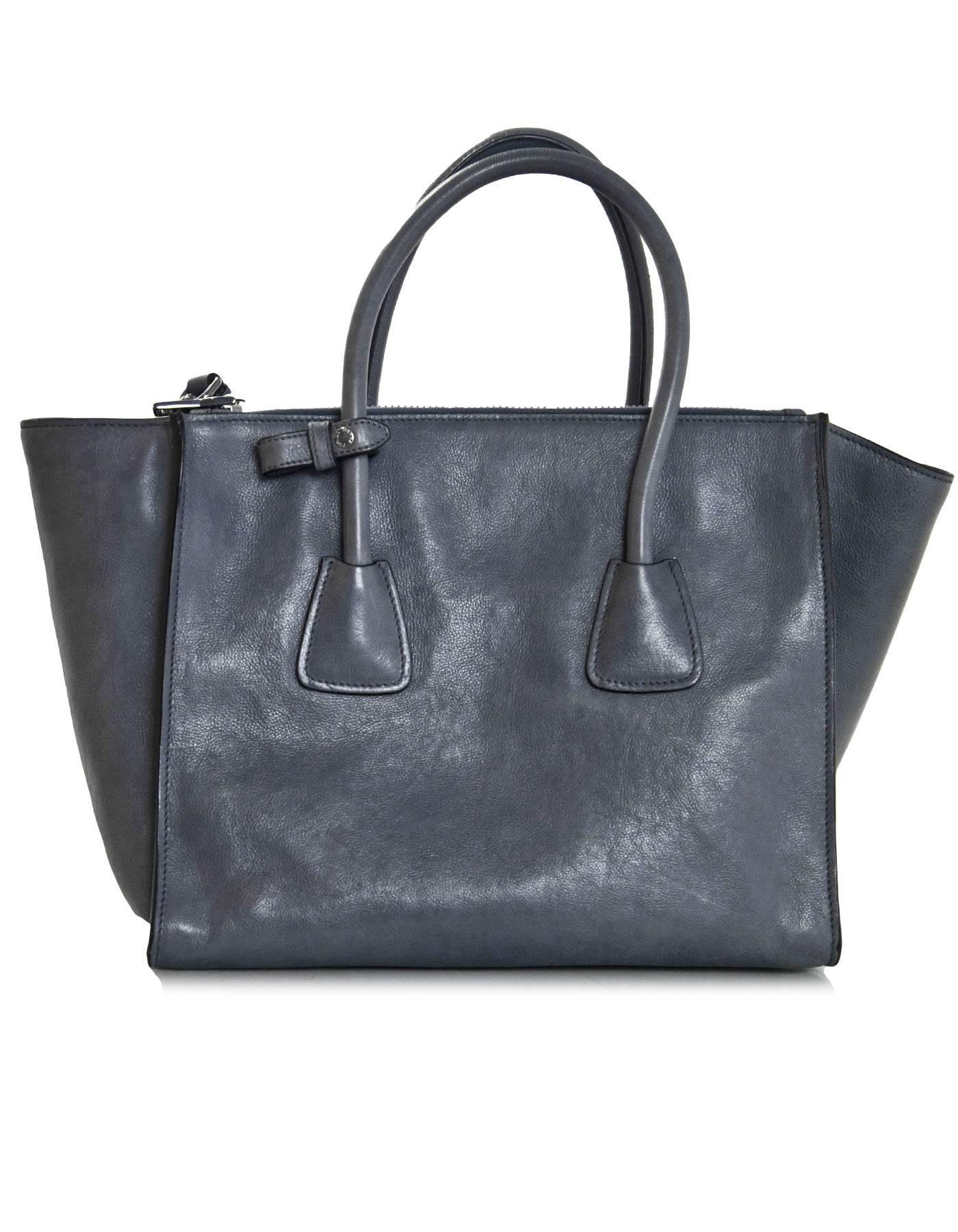 prada glace calf tote