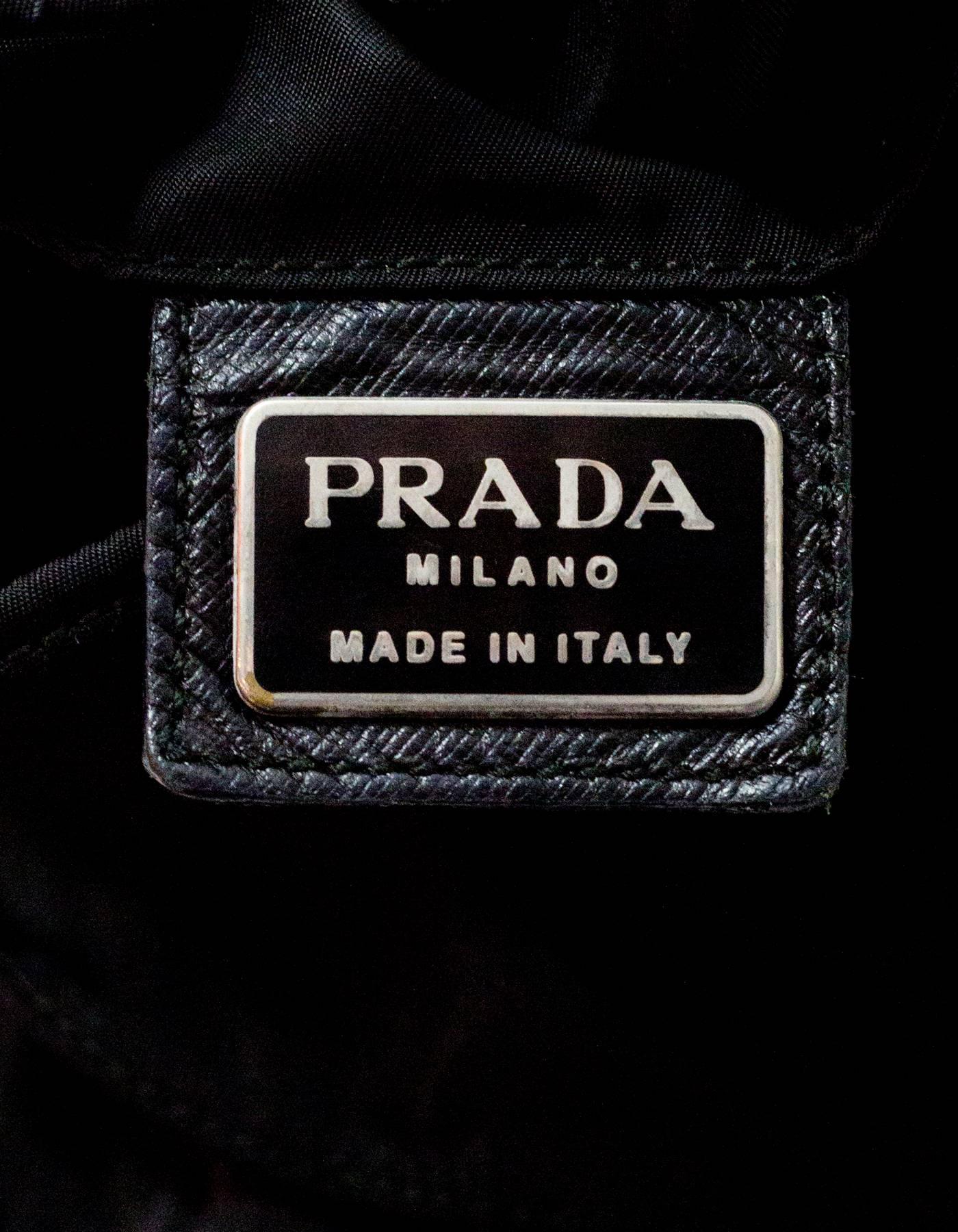 Prada Black Tessuto Nylon Backpack Bag 4