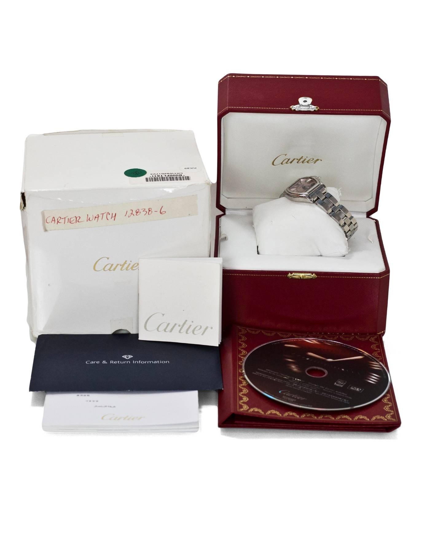 Cartier Stainless Steel 36mm Roadster Quartz Watch with Box and Case 6