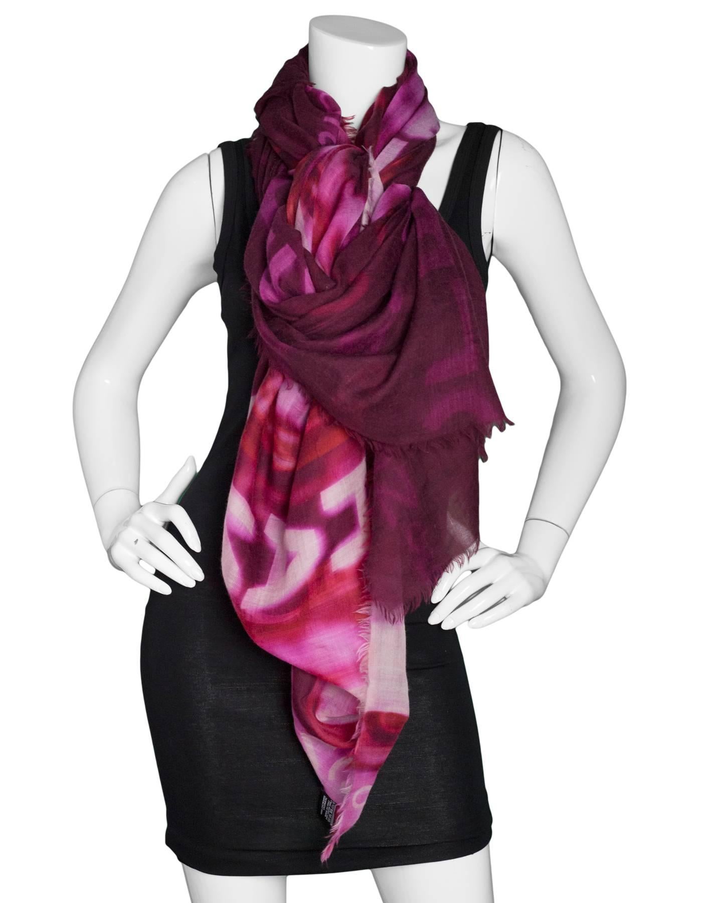 purple chanel scarf