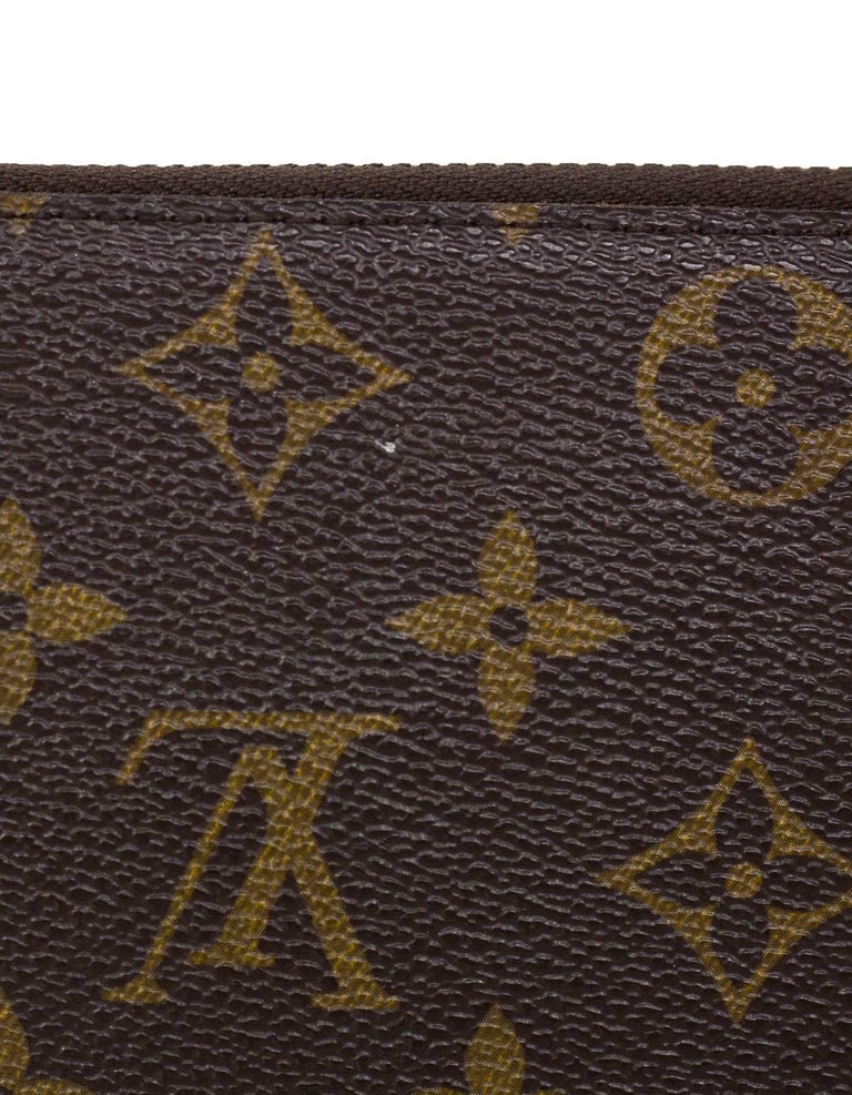Louis Vuitton Clemence Long Wallet Monogram Canvas Fuchsia GHW