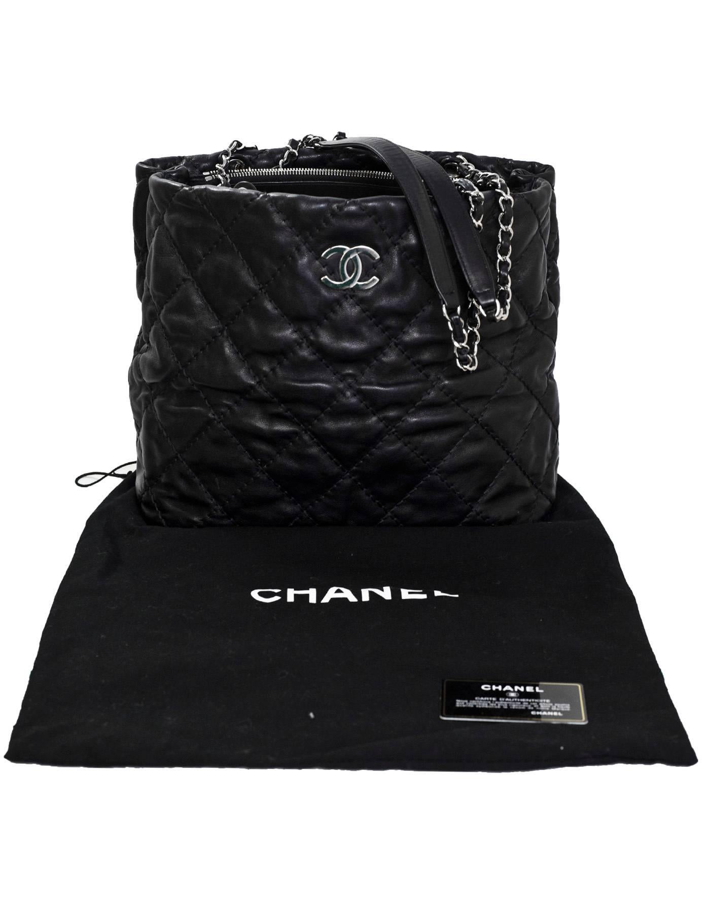 Chanel Black Quilted Ultimate Stitch Tote Bag with DB 6