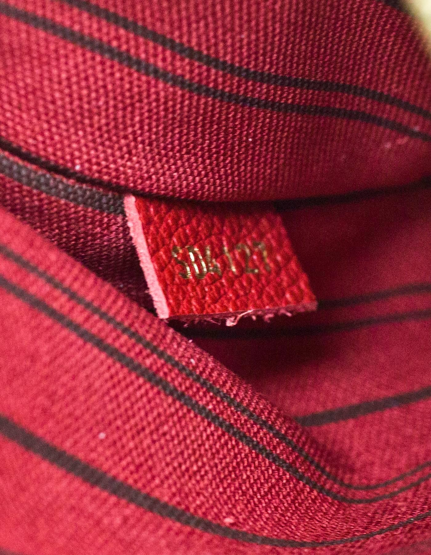 Louis Vuitton 2017 Cerise Red Empreinte Metis Pochette Crossbody Bag w. Dust Bag 4