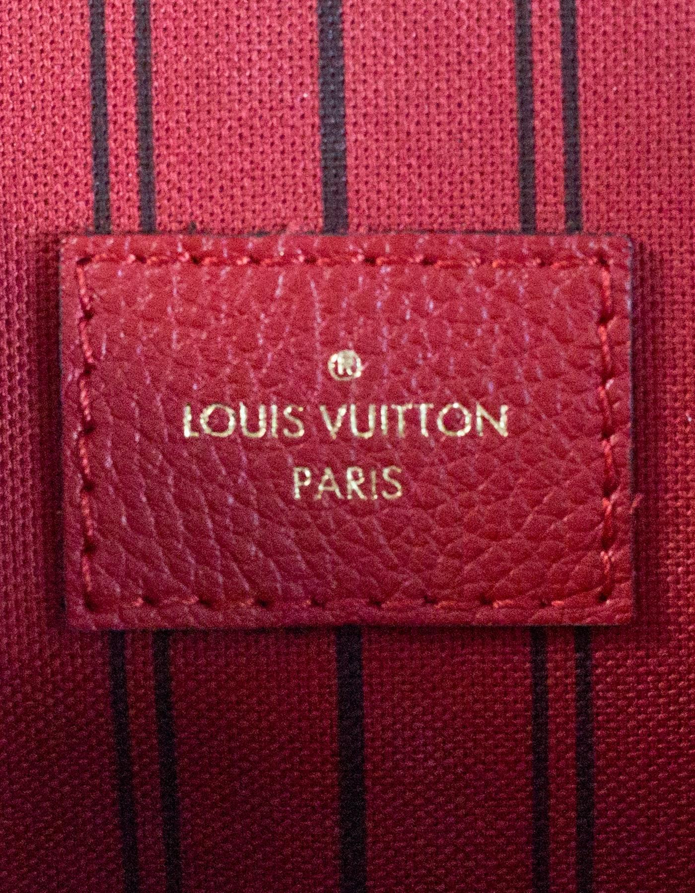 Louis Vuitton 2017 Cerise Red Empreinte Metis Pochette Crossbody Bag w. Dust Bag 2