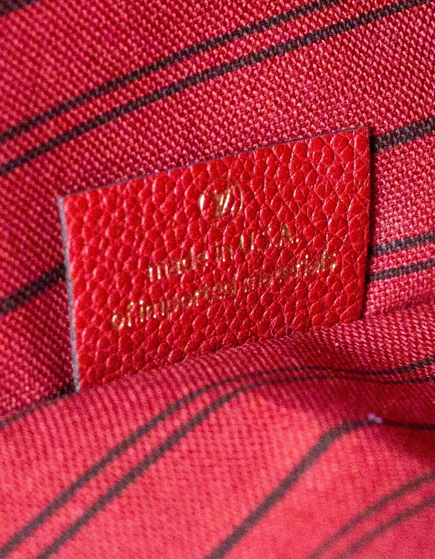 Louis Vuitton 2017 Cerise Red Empreinte Metis Pochette Crossbody Bag w. Dust Bag 3