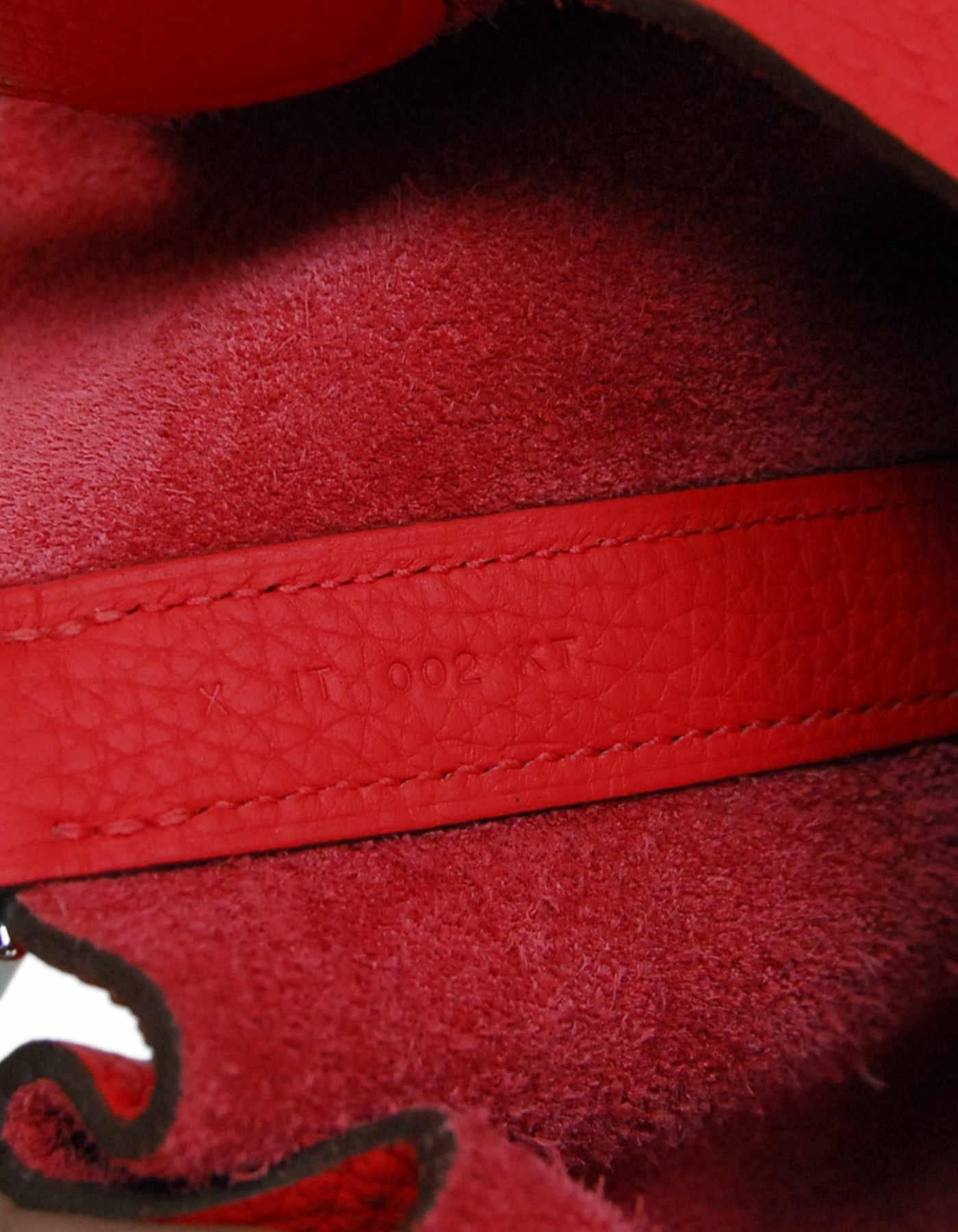 Hermes Rose Jaipur Taurillon Clemence Leather Picotin Lock GM Tote Bag 3