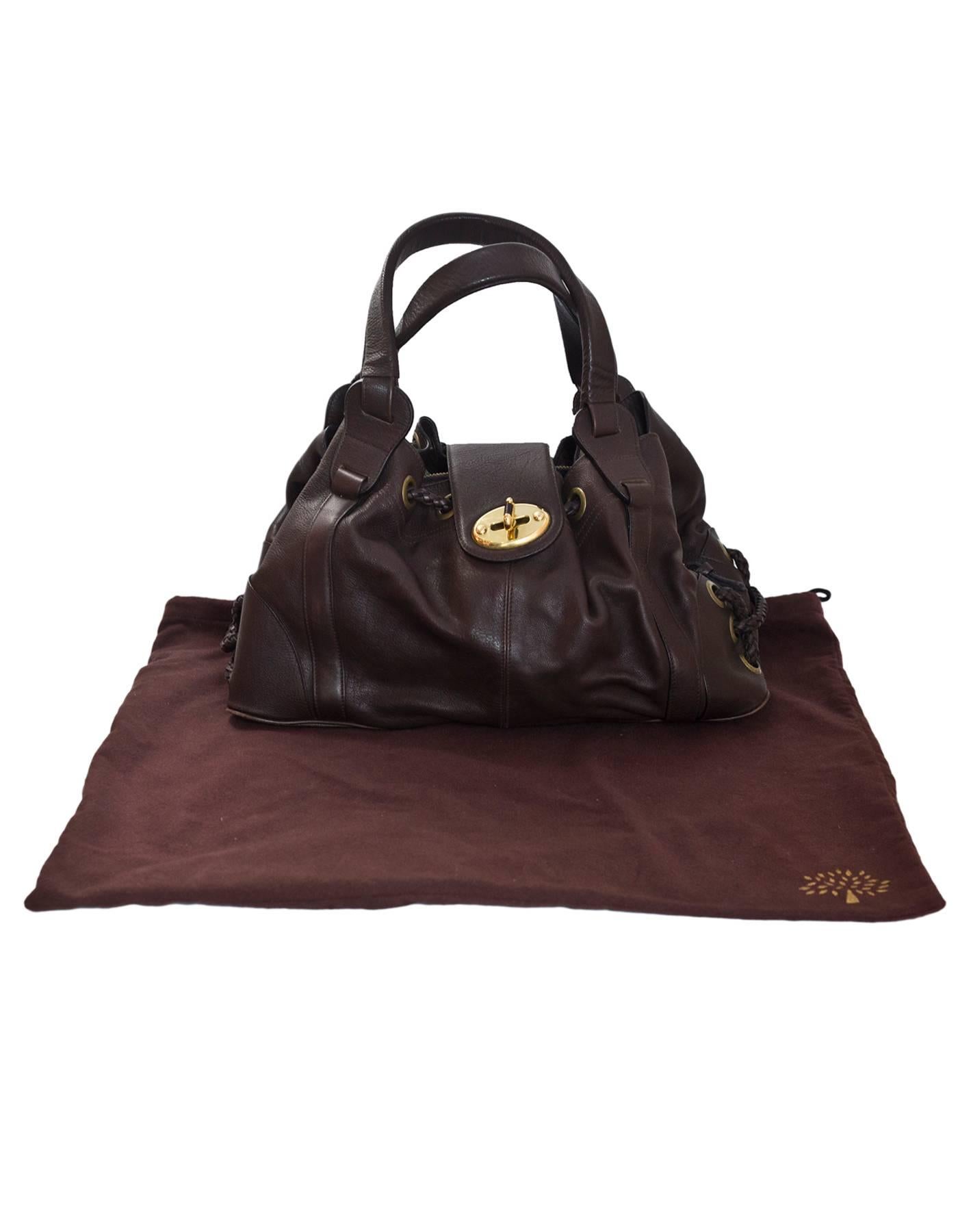 Mulberry Brown Leather Tote Bag with Dust Bag 5