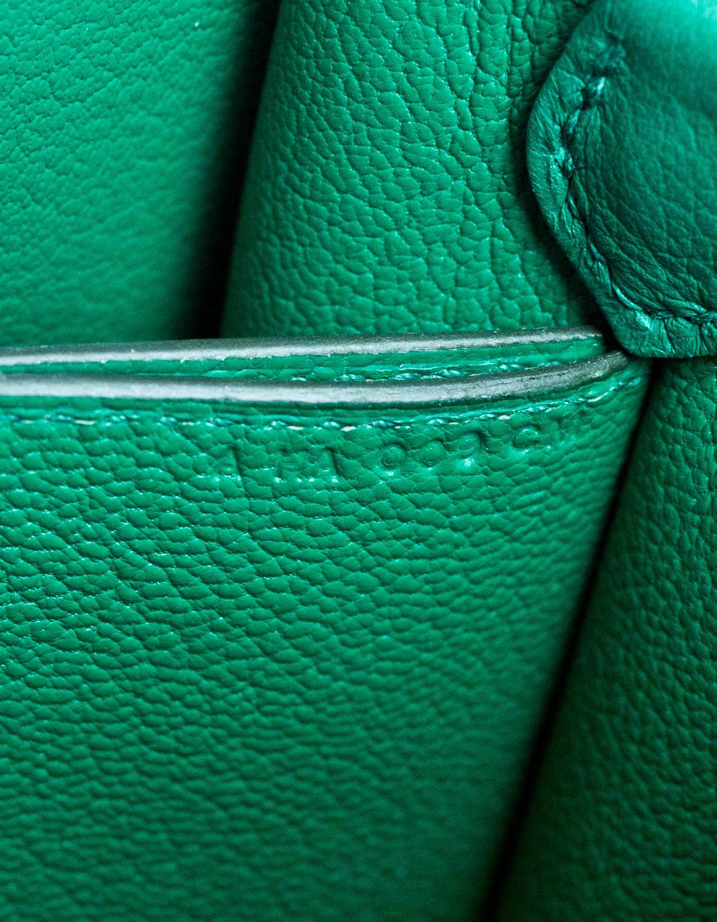 Hermes Green Evercolor Mini Sac Roulis Crossbody Bag, 2017  1