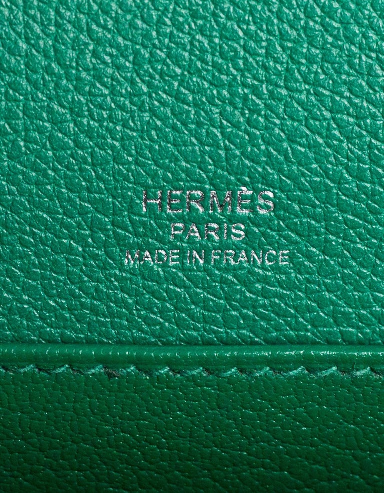 Excellent Used Hermes Rouge Tomate Evercolor Mini Sac Roulis GHW, Stamp A  2017