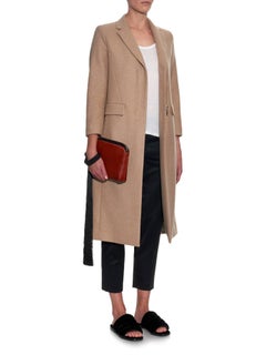 The Row Rust Calf-Hair Tassel Wristlet Clutch Bag