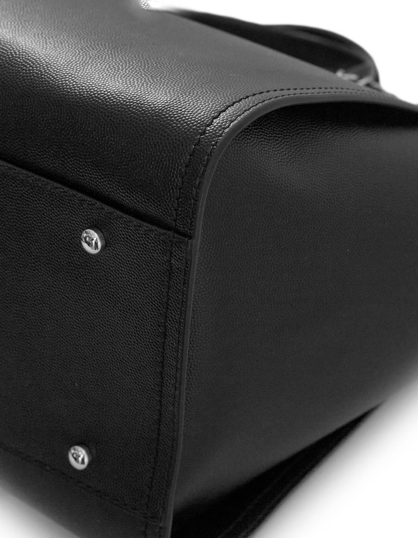 Women's Chanel Black Grained Calfskin Studded Medium Deauville Tote Bag, 2018 