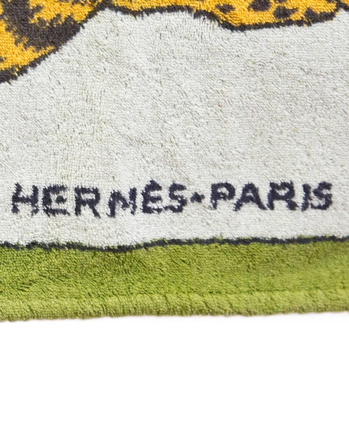 hermes leopard towel