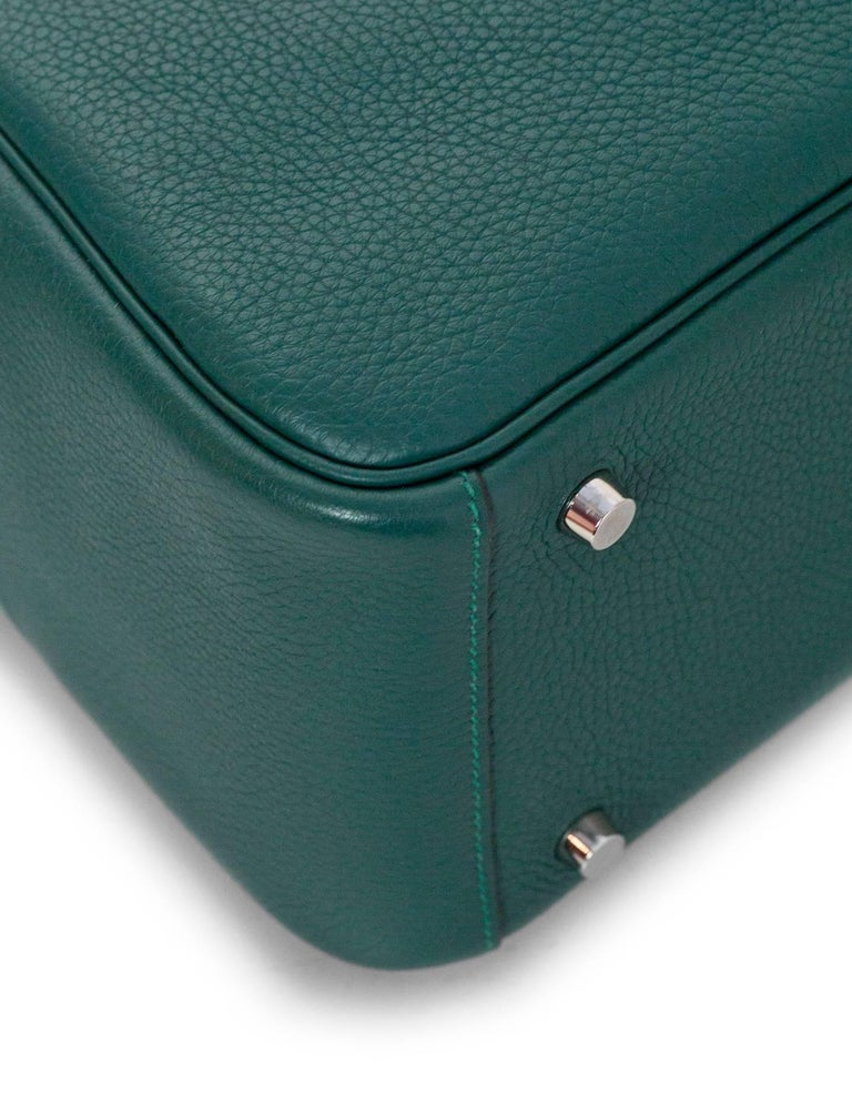 Hermès - Authenticated Lindy Handbag - Leather Pink Plain for Women, Never Worn