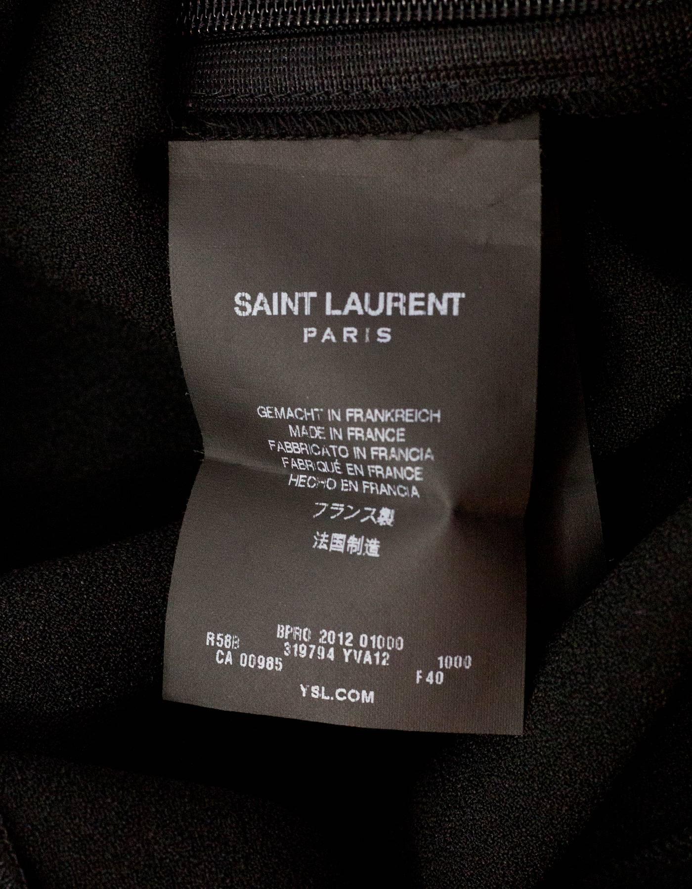 Saint Laurent Black Lace Dress Sz FR40 NWT 1