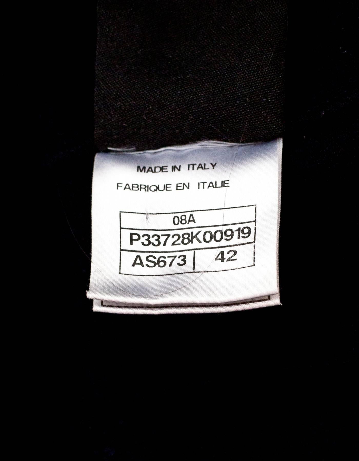Chanel Sport Navy Wool Long Sweater Coat Sz FR42 2