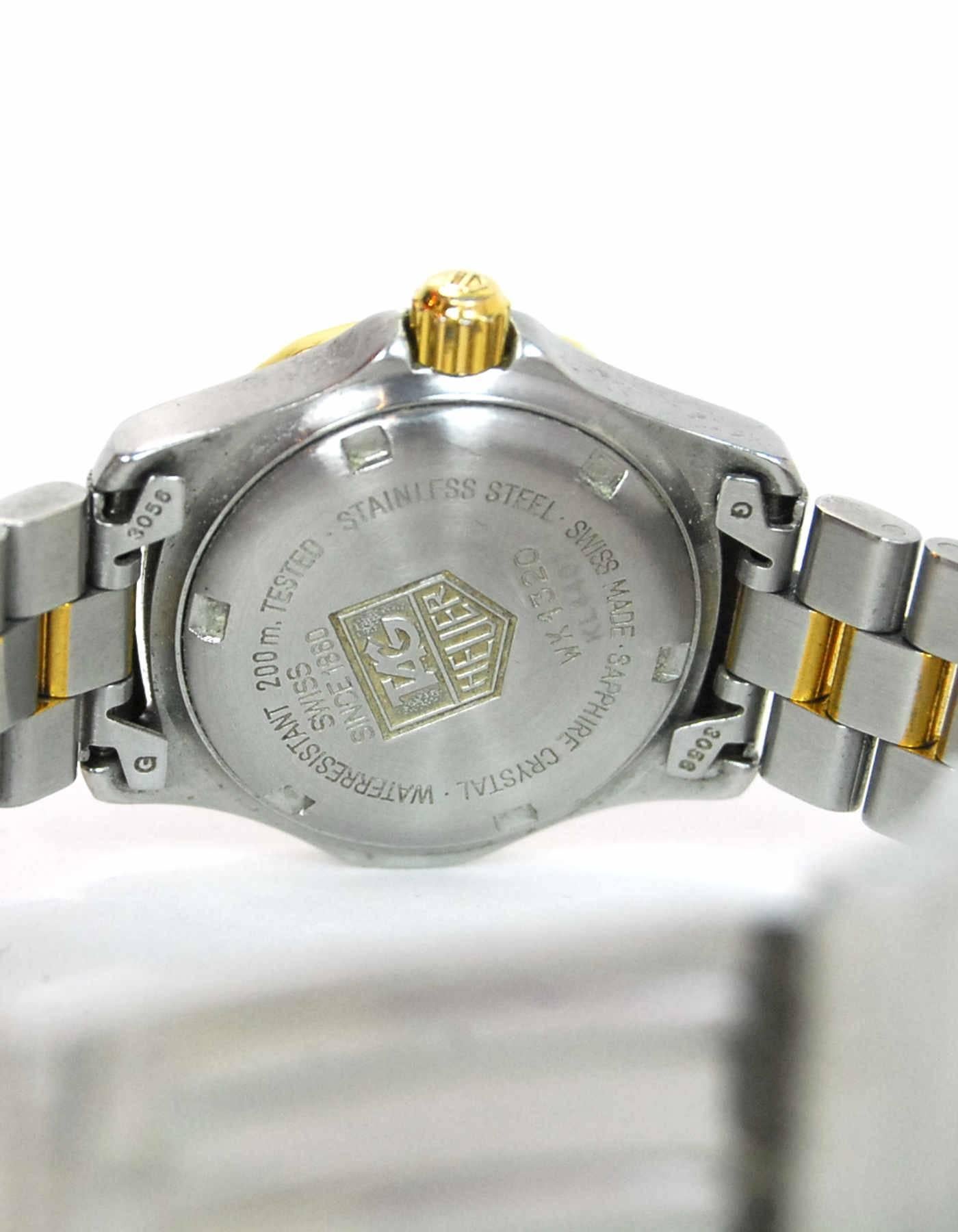 Tag-Heuer Stainless Steel and Goldtone Professional Watch In Excellent Condition In New York, NY