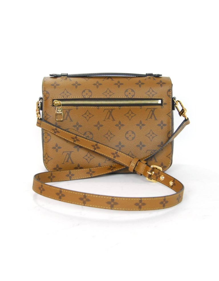 Louis Vuitton SOLD OUT Reverse Monogram Metis Pochette Crossbody Bag BX/Receipt For Sale at 1stdibs