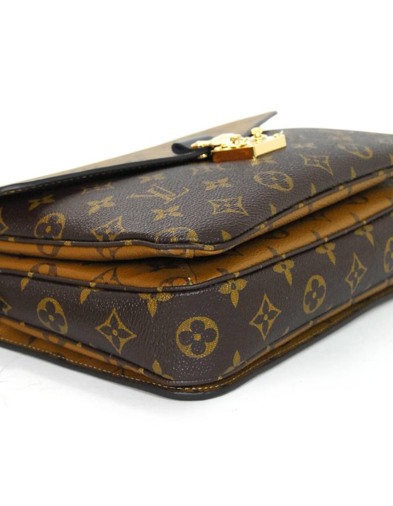 Louis Vuitton SOLD OUT Reverse Monogram Metis Pochette Crossbody Bag BX/Receipt For Sale at 1stdibs