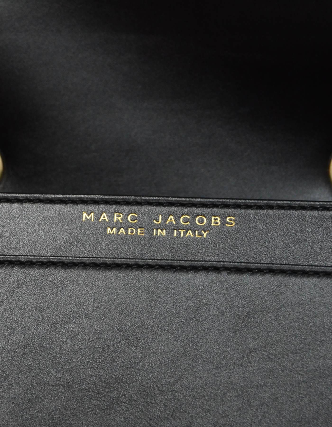 Women's Marc Jacobs Black Leather Big Trouble Bag with Dust Bag