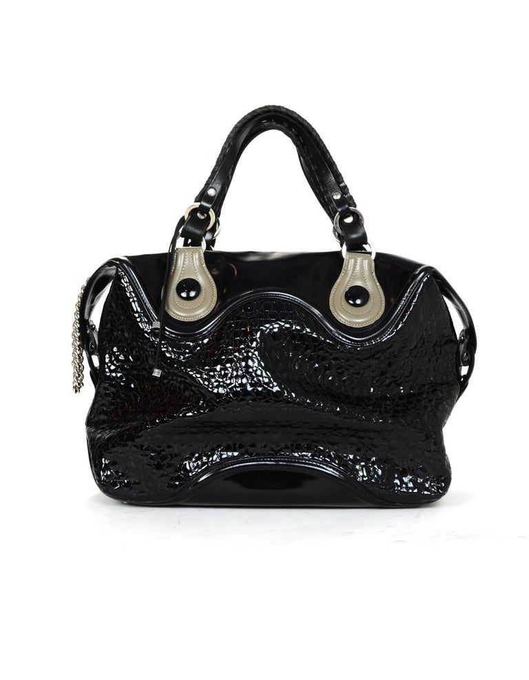 Pauric Sweeney Black Patent Large Handle Bag For Sale at 1stDibs ...