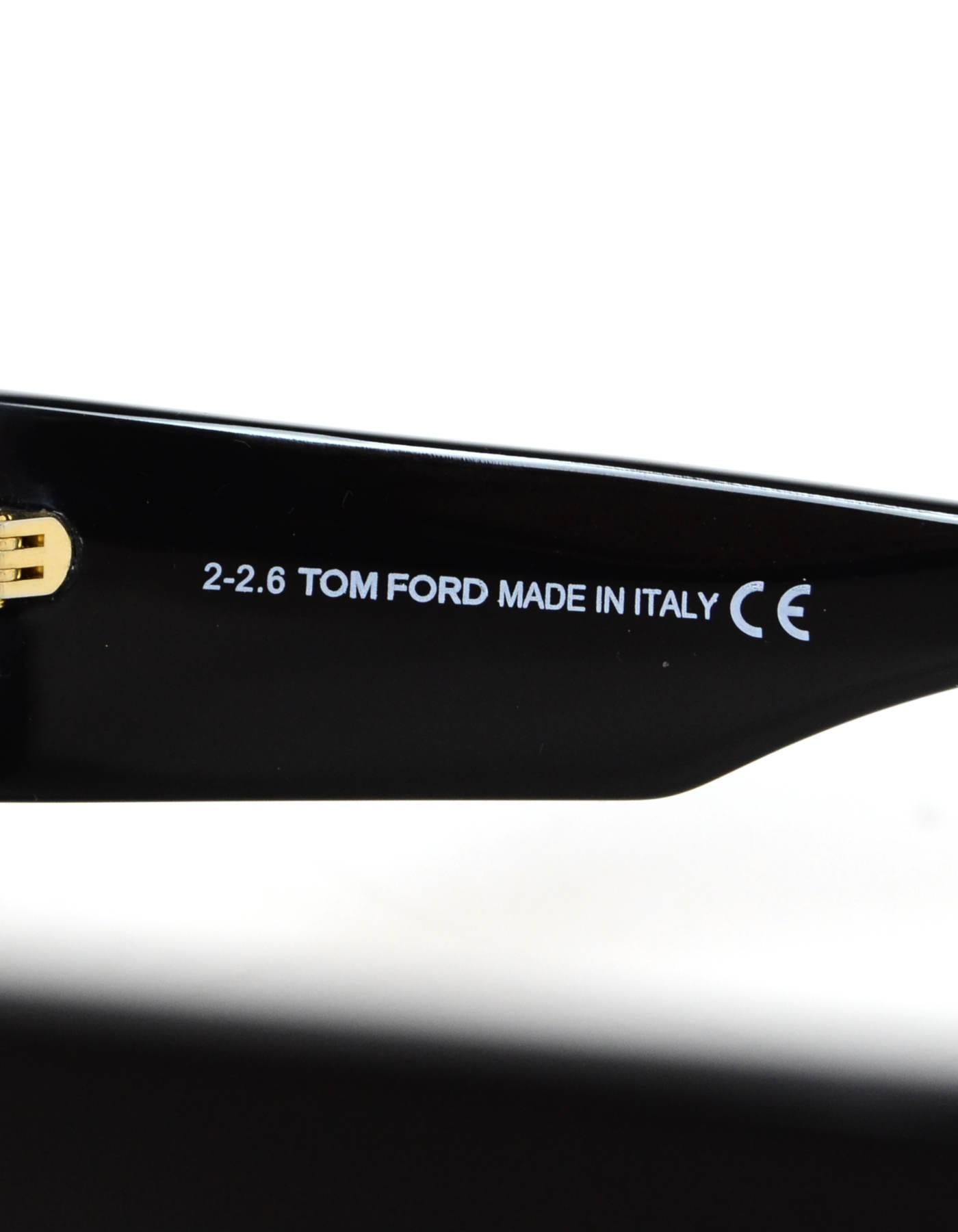 Tom Ford Black Anoushka Cat-Eye Mirrored Lens Sunglasses with Case rt. $445 3