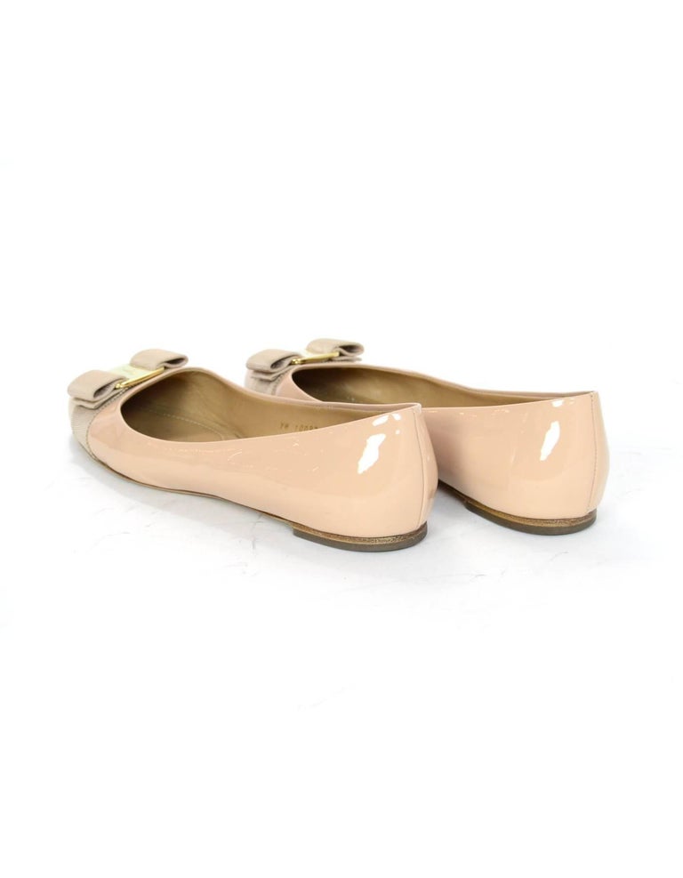 nude patent flat