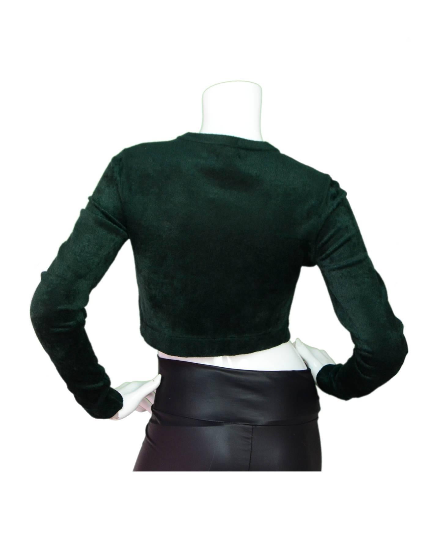 green velvet sweater