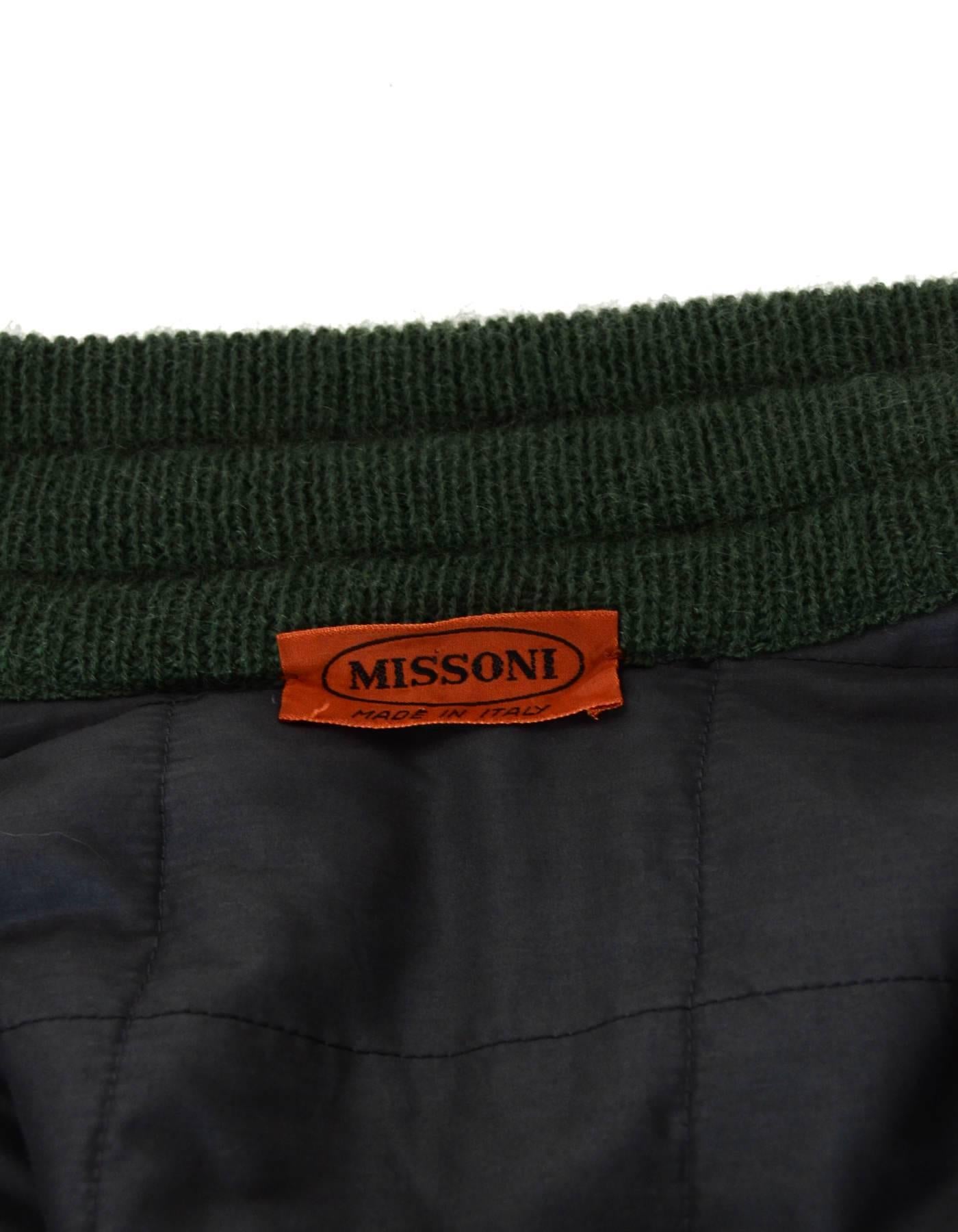 Black Missoni Multicolor Reversible Sweater Jacket