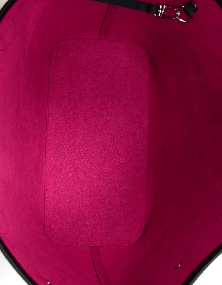 LOUIS VUITTON Epi Neverfull MM Tote Bag Shoulder Fuchsia Pink M40882
