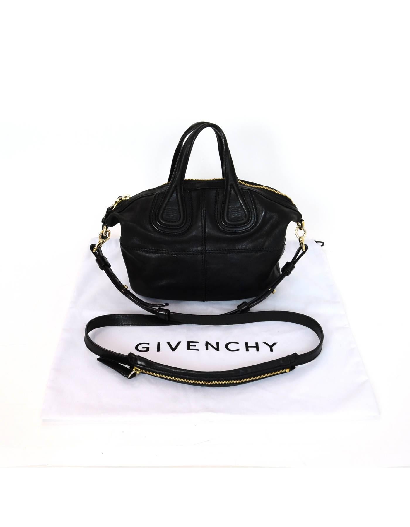 Givenchy Black Lambskin Micro Nightingale Satchel Crossbody Bag with Dust Bag 5