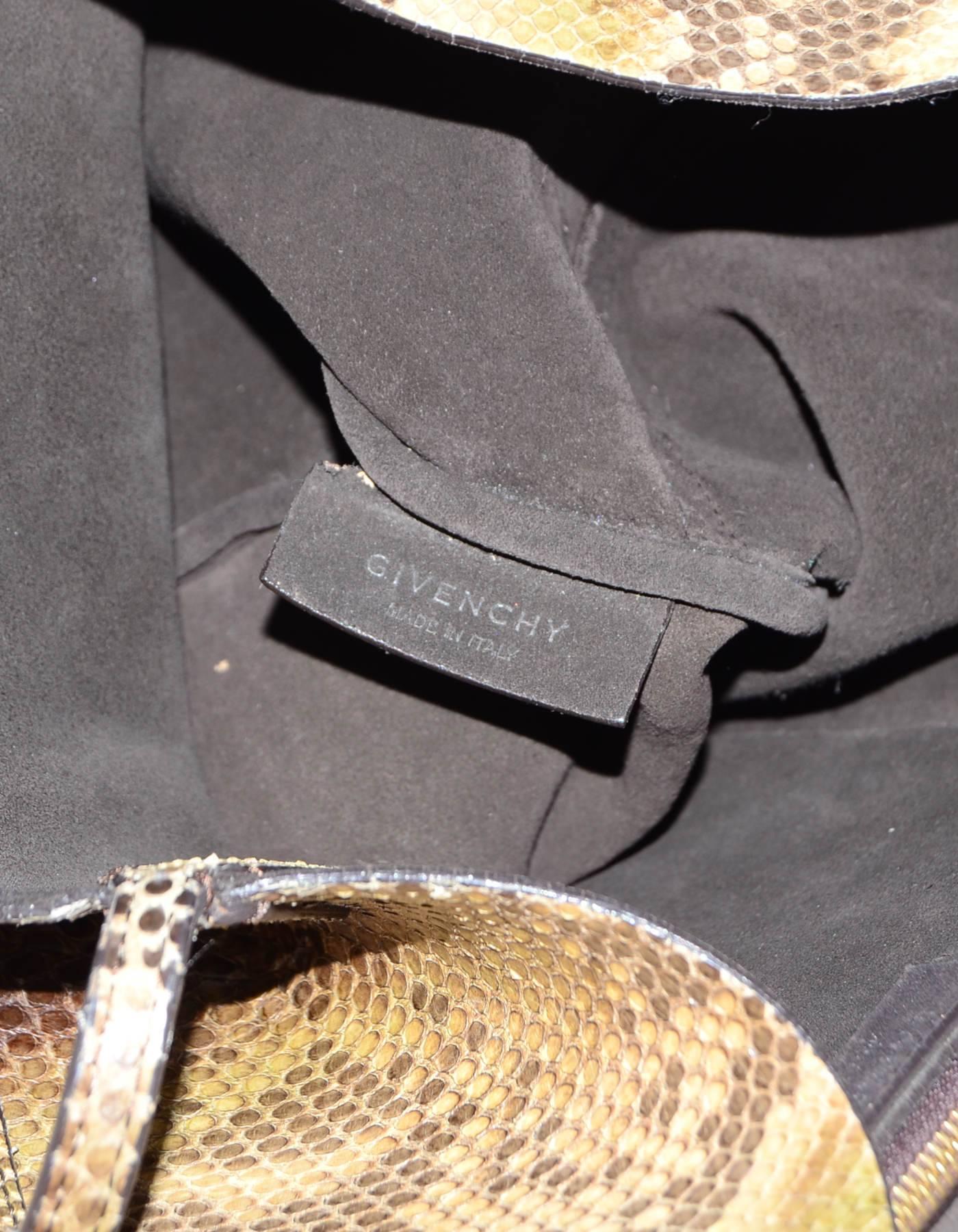 Givenchy Tan Python Snakeskin Antigona Tote Bag 3