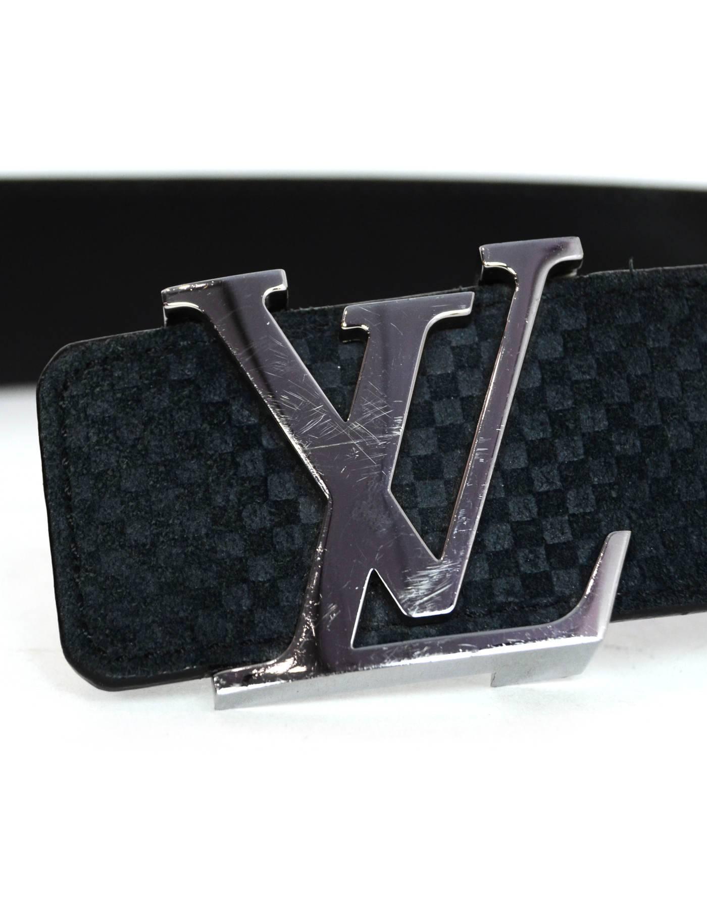 black checkered lv belt