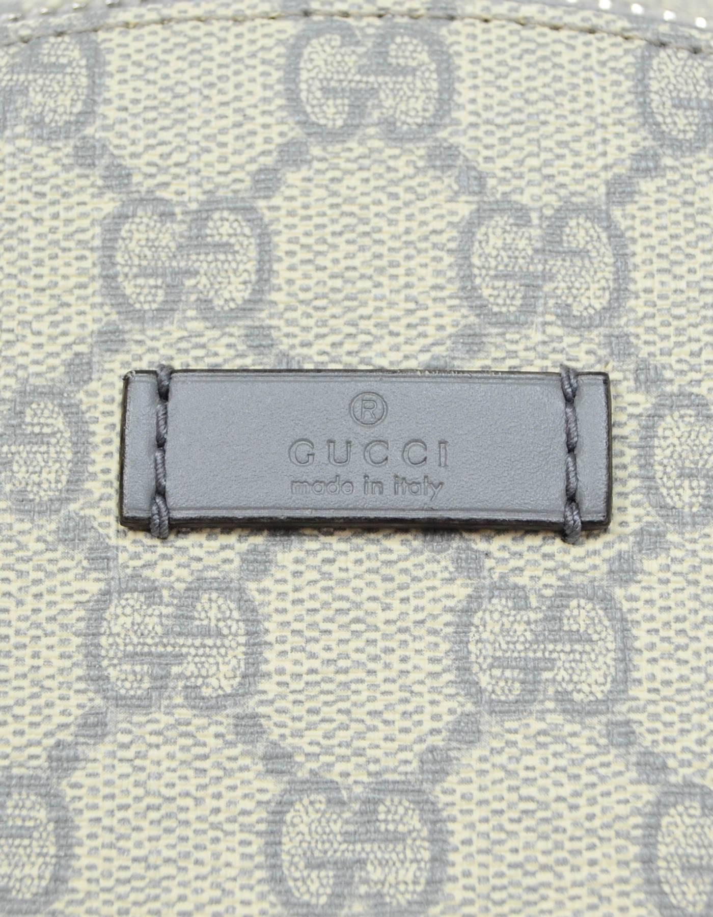 Women's or Men's Gucci Grey Monogram GG Supreme Backpack Bag