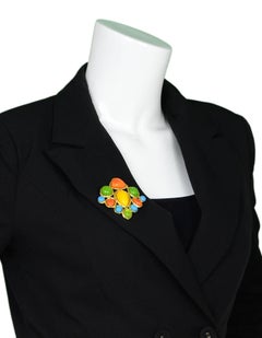 Chanel 1993 Vintage mehrfarbige Brosche