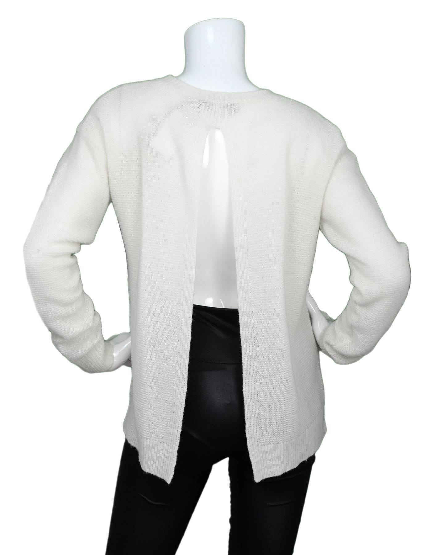 Gray Stella McCartney Cream Cashmere & Silk Sweater Sz IT38 NWT