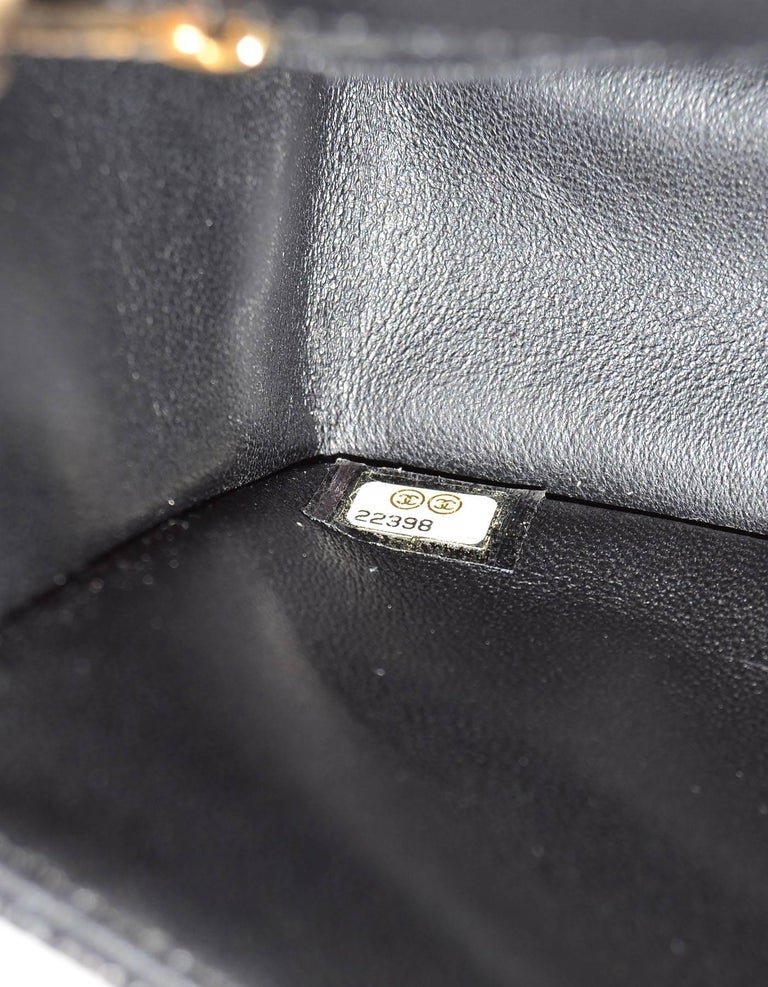 Chanel Black Quilted Caviar Leather Rectangular Mini Flap Crossbody Bag ...