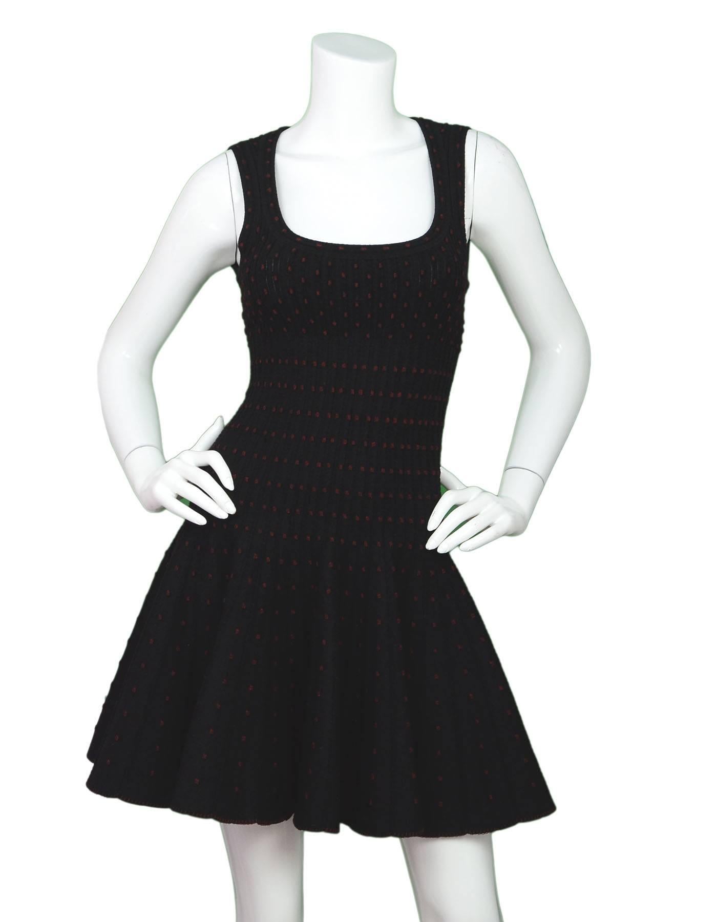 Alaia Black & Red Polka Dot Fit & Flare Dress Sz FR36

Features scoop neck and sparkling polka dots throughout

Made in: Italy
Color: Black, red
Composition: 50% wool, 25% viscose, 15% nylon, 10% polyester
Lining: None
Closure/opening: Back center