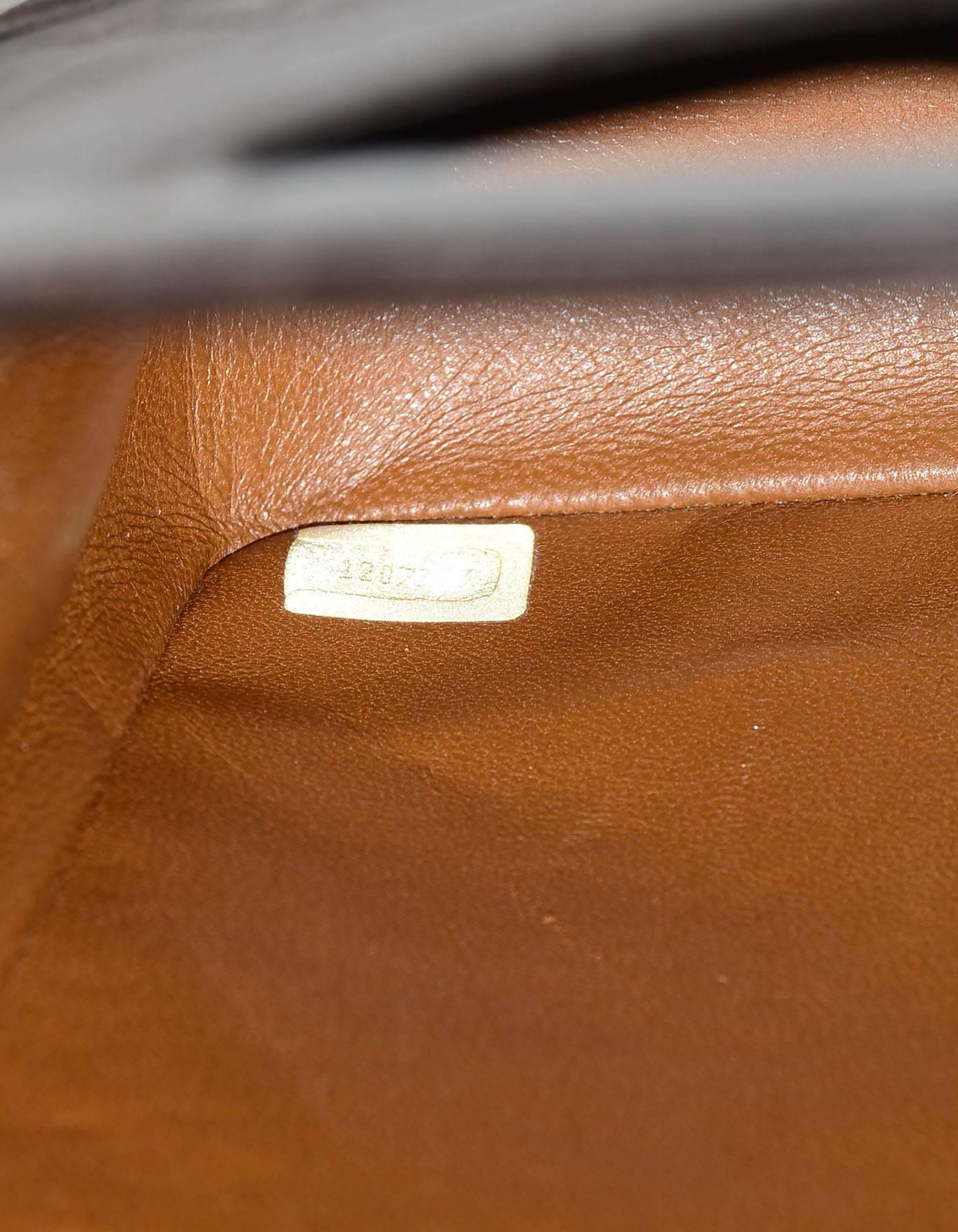 Chanel Vintage Brown Lambskin Quilted Mini Satchel Crossbody Bag 4