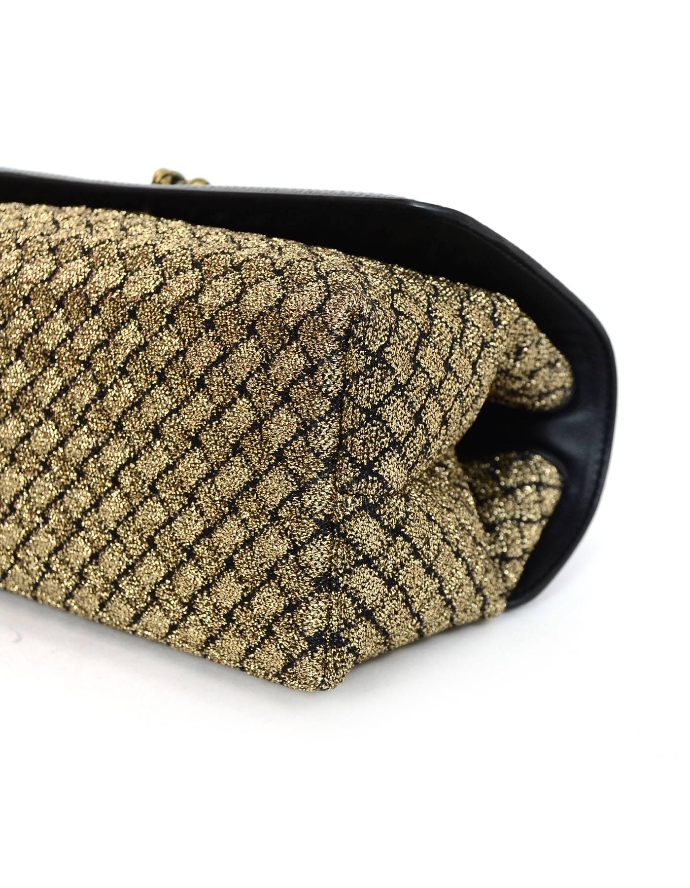 gold woven knot bag
