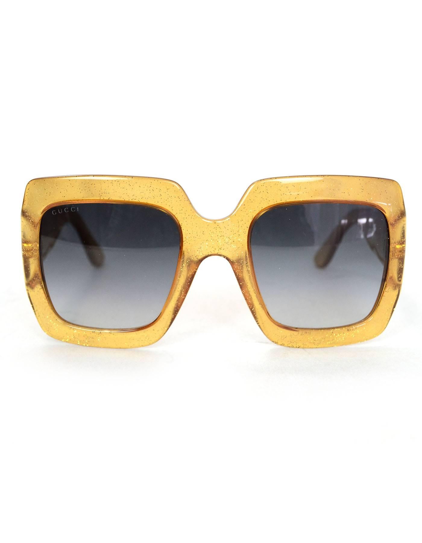 gucci gold glitter sunglasses
