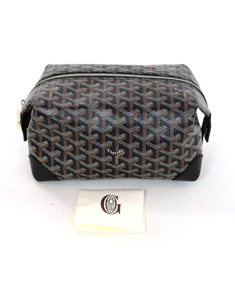 Goyard Black Goyardine Coated Canvas and Leather Boeing 25 Trousse Clutch  Goyard | The Luxury Closet