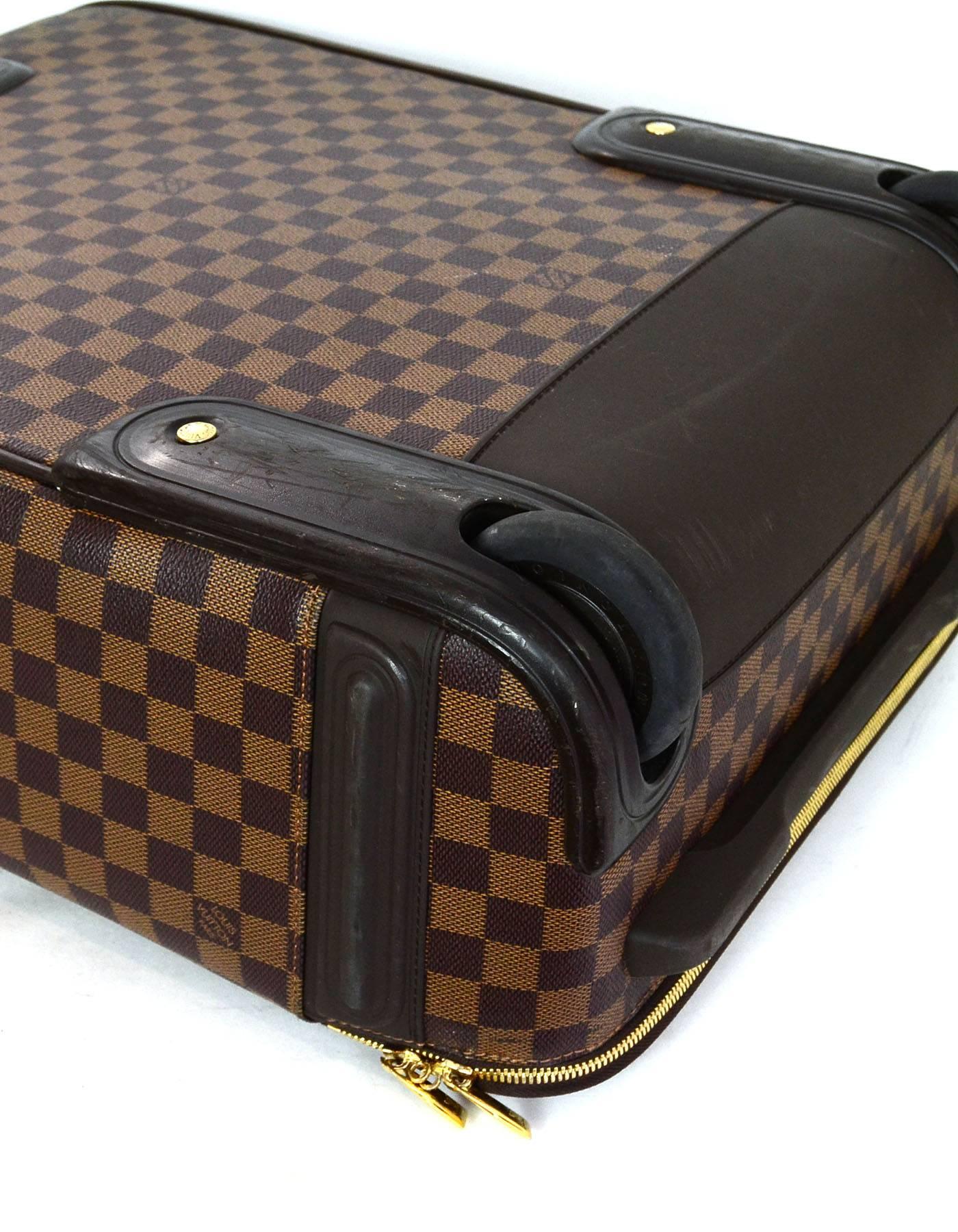 Louis Vuitton Damier Ebene Canvas Pegase 55 Rolling Luggage Travel Bag 1
