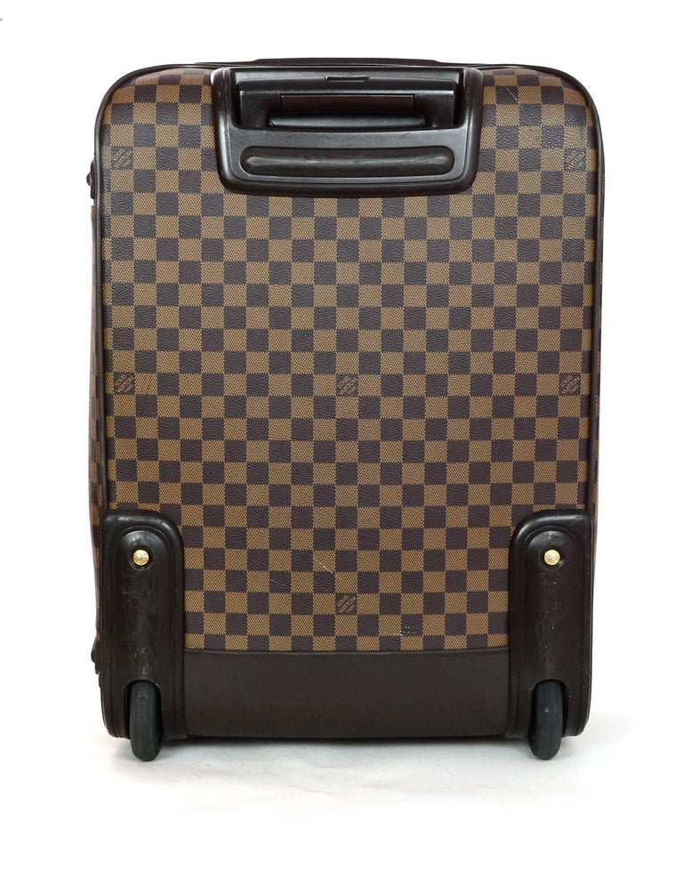Louis Vuitton Damier Ebene Canvas Pegase 55 Rolling Luggage Travel Bag For Sale at 1stdibs