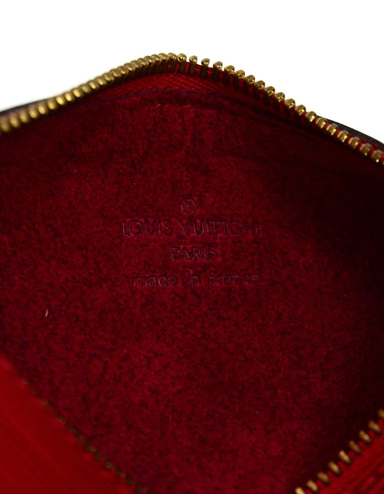 Louis Vuitton Red Epi Leather Small Pochette Bag – I MISS YOU VINTAGE